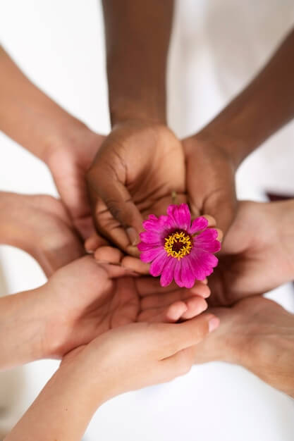 People Connecting Through Hands